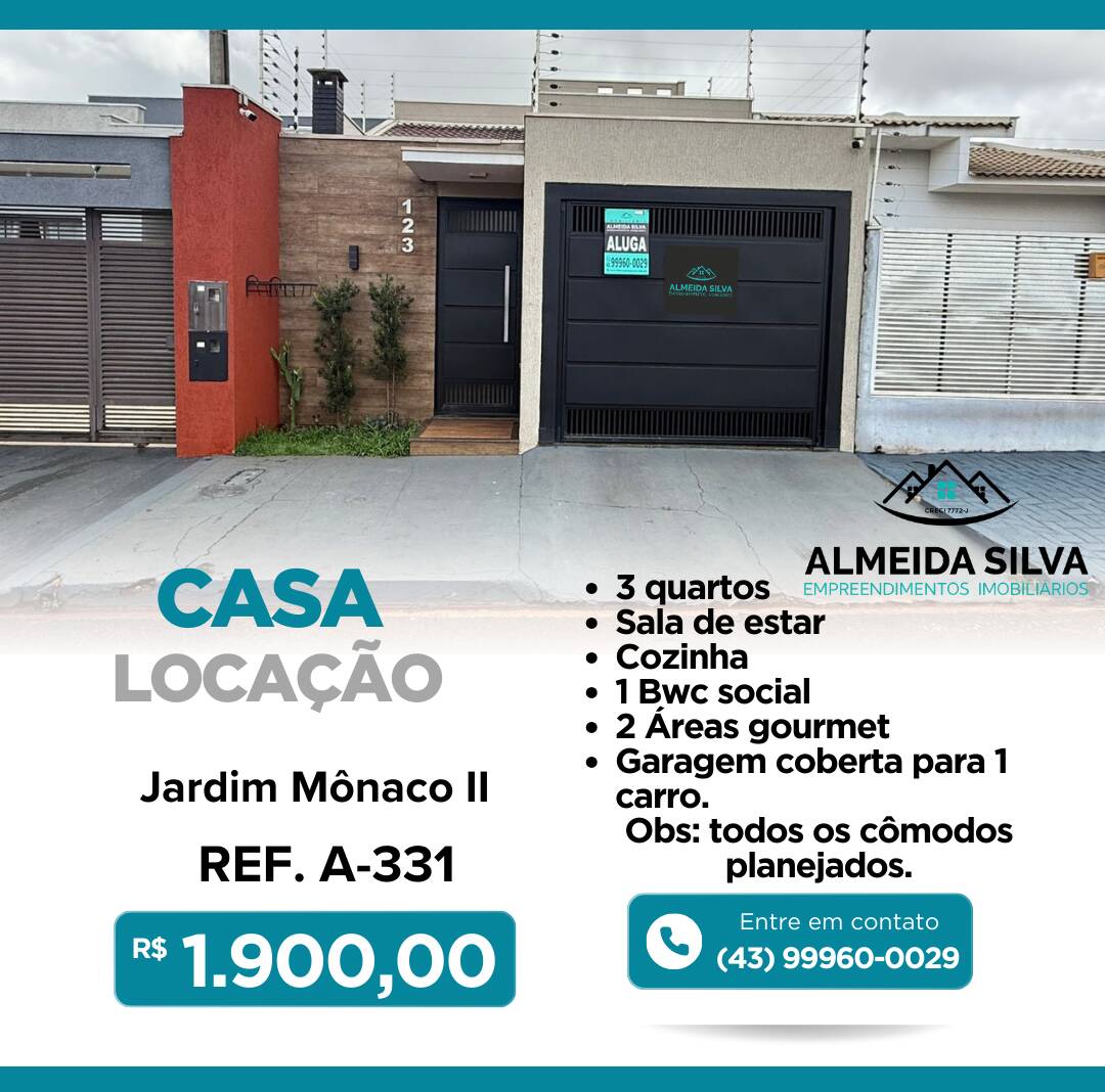 Casa para alugar com 3 quartos - Foto 1