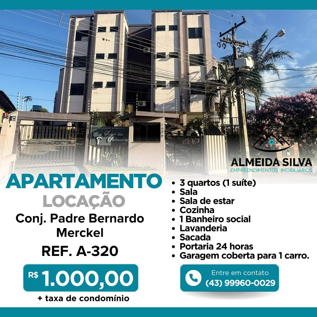 Apartamento para alugar com 3 quartos, 80m² - Foto 1